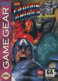 Captain America and the Avengers Sega Game Gear US box art